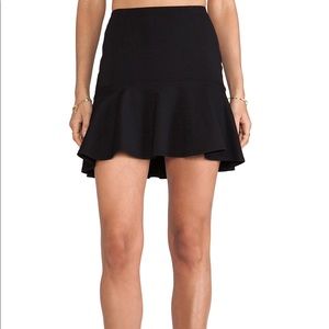 David Lerner Flounced Mini Skirt